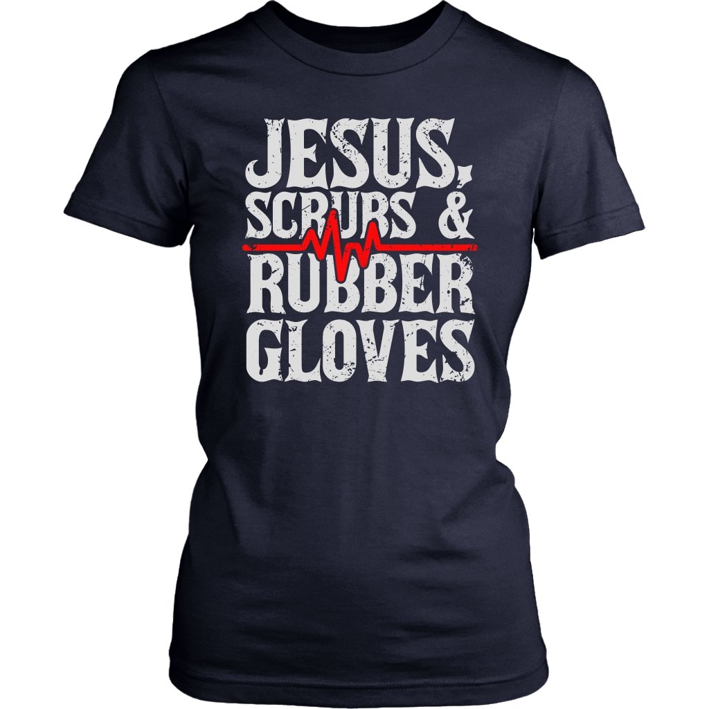 Jesus, Scrubs & Rubber Gloves Women's T-Shirt Part 1