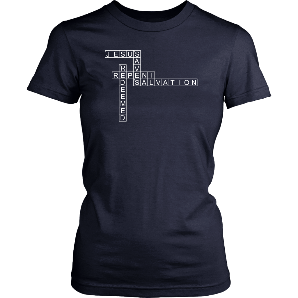 Jesus Crossword Puzzle Women's T-Shirt Part 2