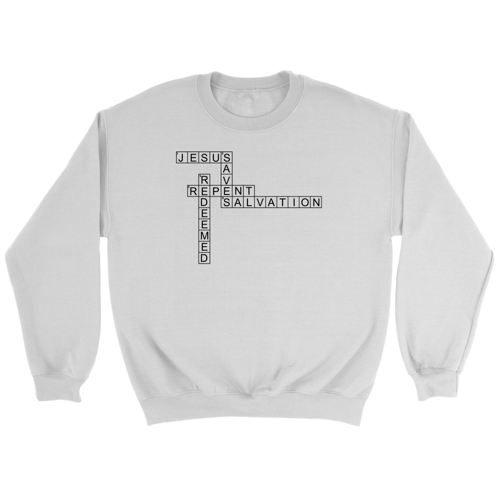 Jesus Crossword Puzzle Crewneck Part 1