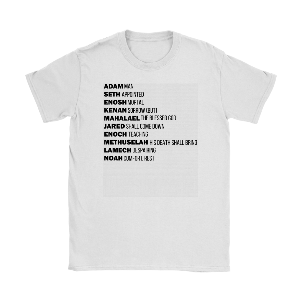 God's Plan From The Beginning Women's T-Shirt Part 1