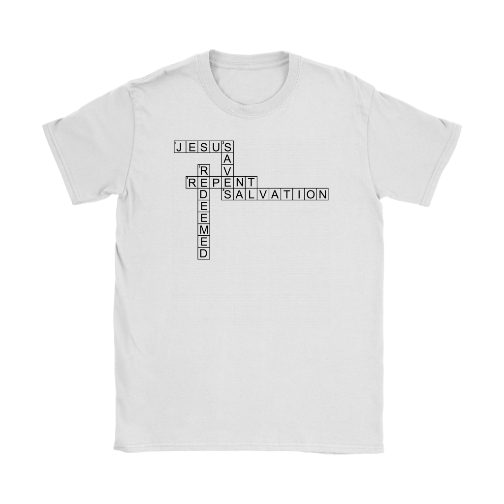 Jesus Crossword Puzzle Women's T-Shirt Part 1