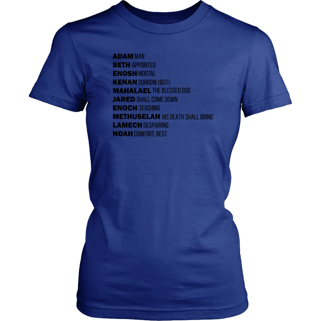 God's Plan From The Beginning Women's T-Shirt Part 1