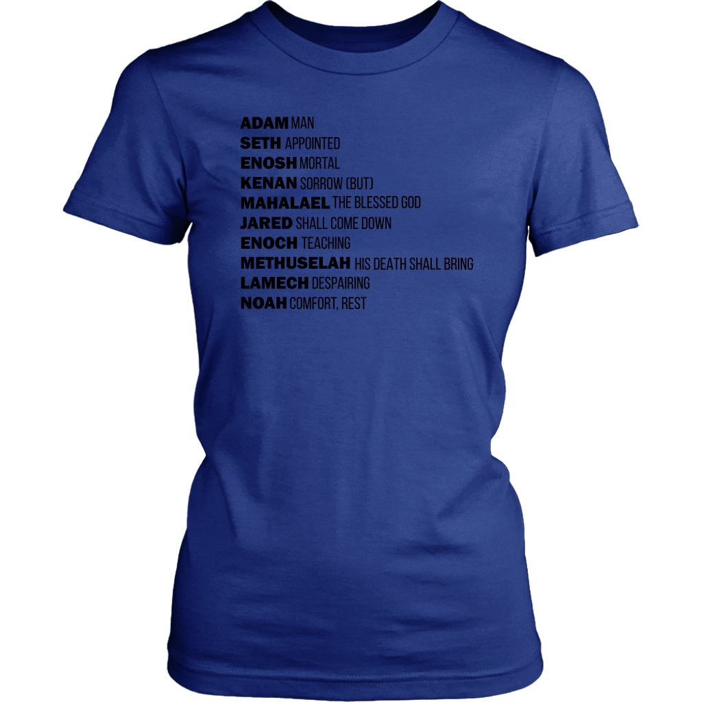 God's Plan From The Beginning Women's T-Shirt Part 1