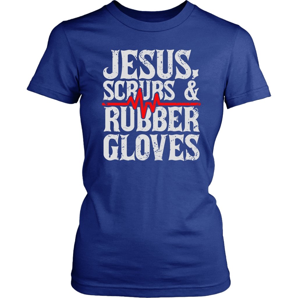 Jesus, Scrubs & Rubber Gloves Women's T-Shirt Part 1