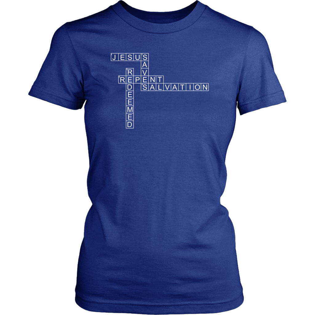 Jesus Crossword Puzzle Women's T-Shirt Part 2
