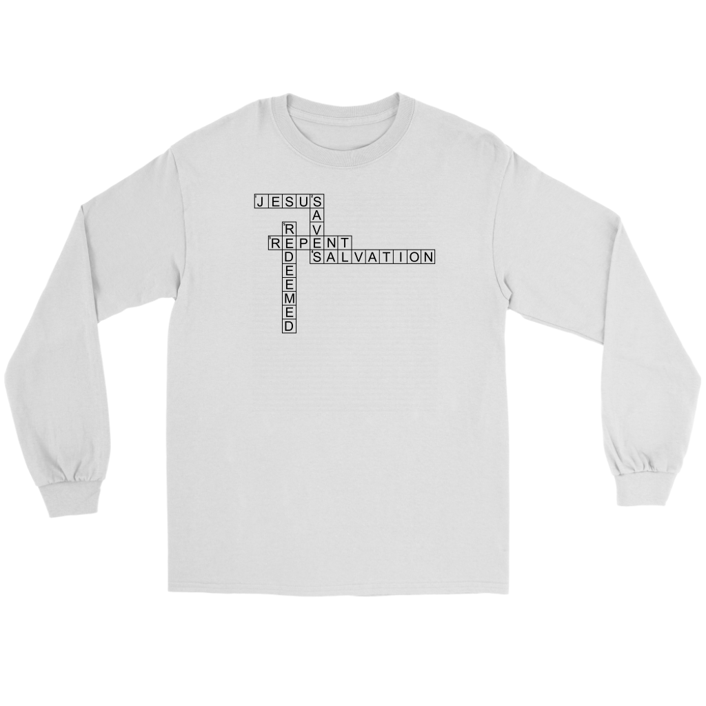 Jesus Crossword Puzzle Men's T-Shirt Part 1