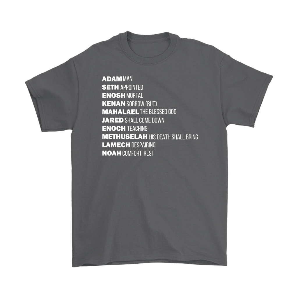God's Plan From The Beginning Men's T-Shirt Part 1