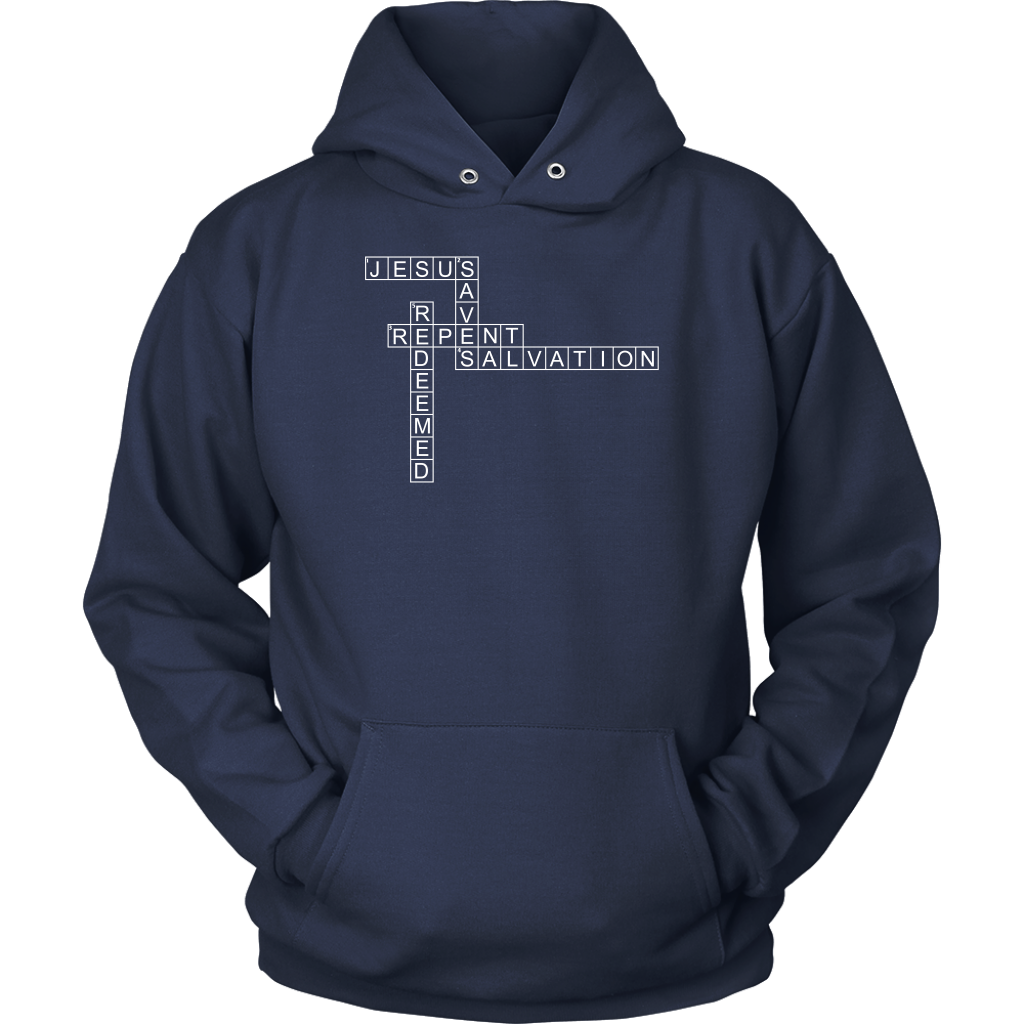 Jesus Crossword Puzzle Unisex Hoodie Part 2