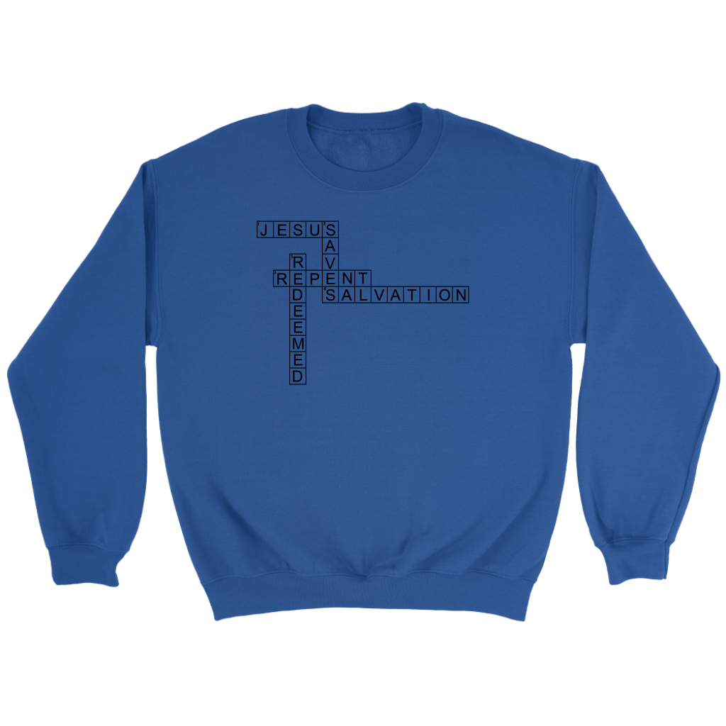 Jesus Crossword Puzzle Crewneck Part 1