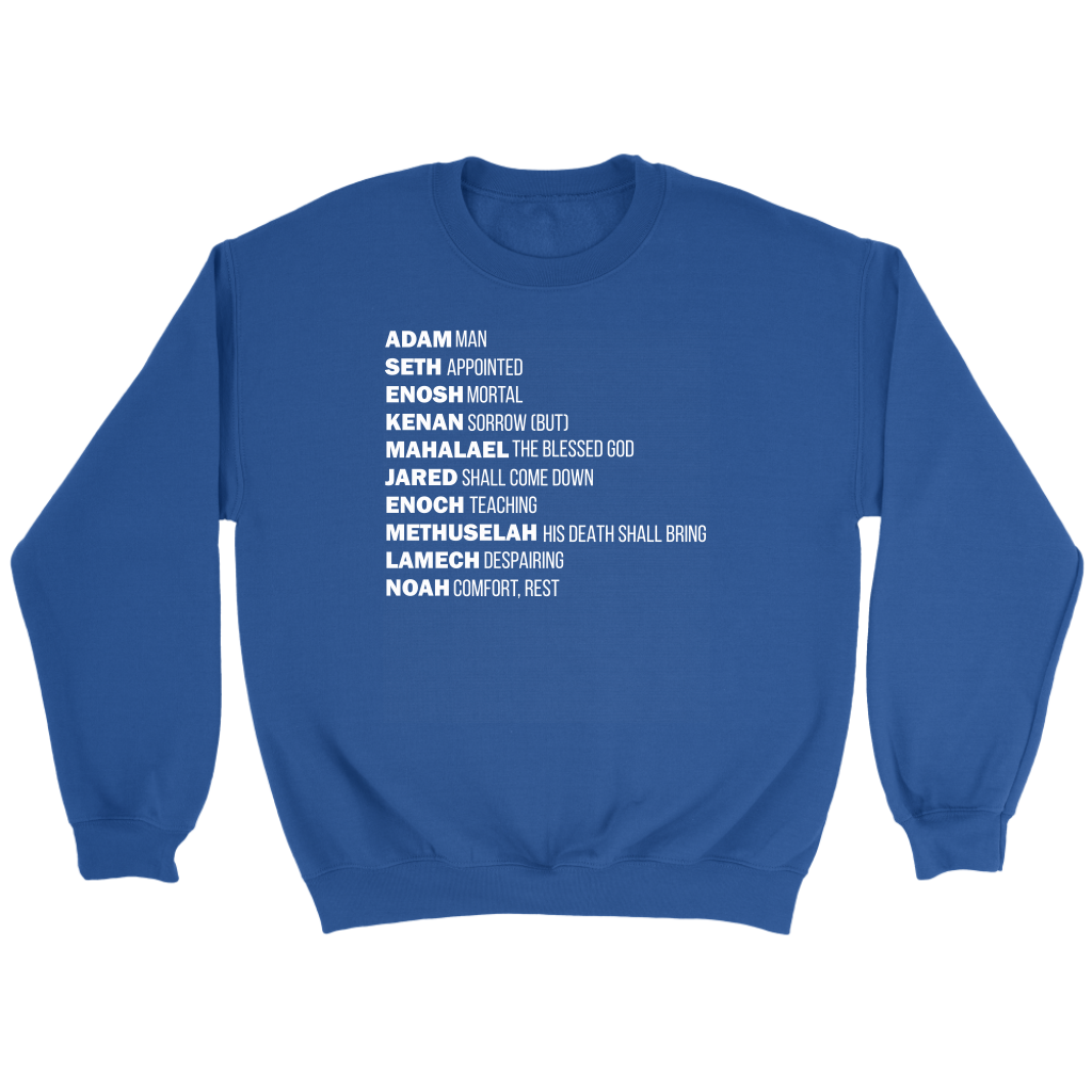 God's Plan From The Beginning Crewneck Part 2