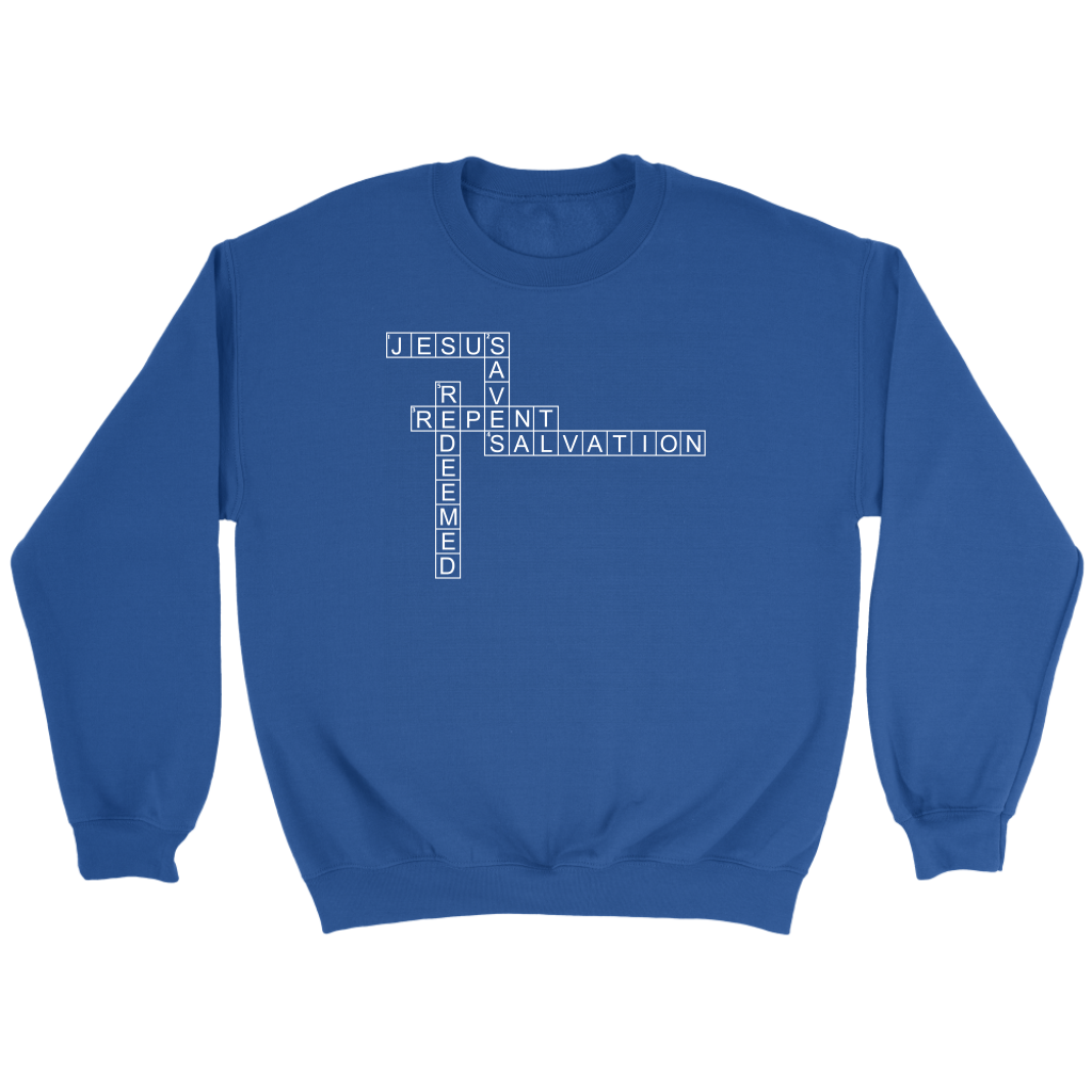 Jesus Crossword Puzzle Crewneck Pt 2