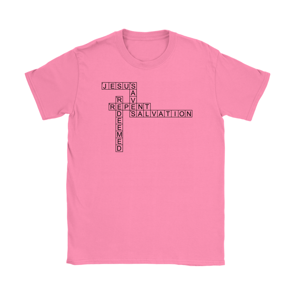 Jesus Crossword Puzzle Women's T-Shirt Part 1