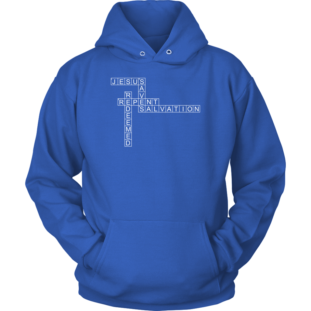Jesus Crossword Puzzle Unisex Hoodie Part 2