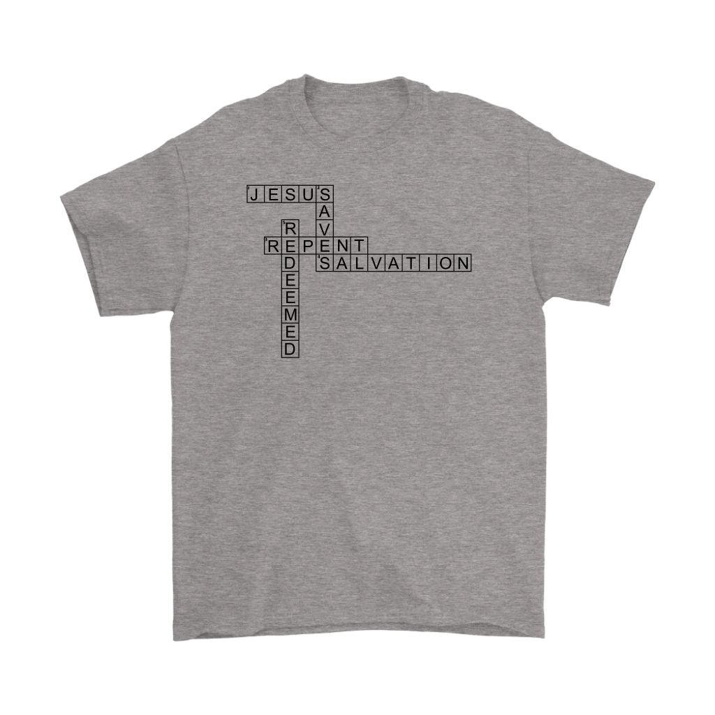 Jesus Crossword Puzzle Men's T-Shirt Part 1