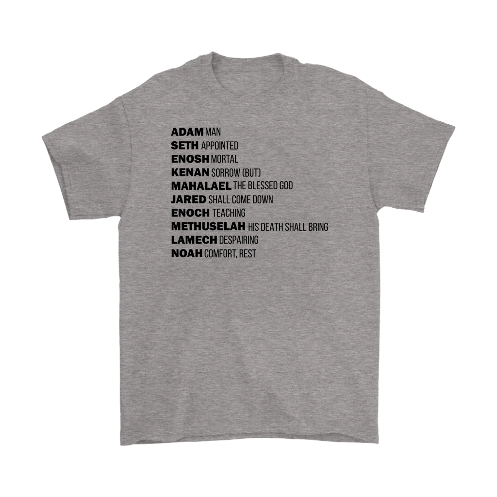 God's Plan From The Beginning Men's T-Shirt Part 1