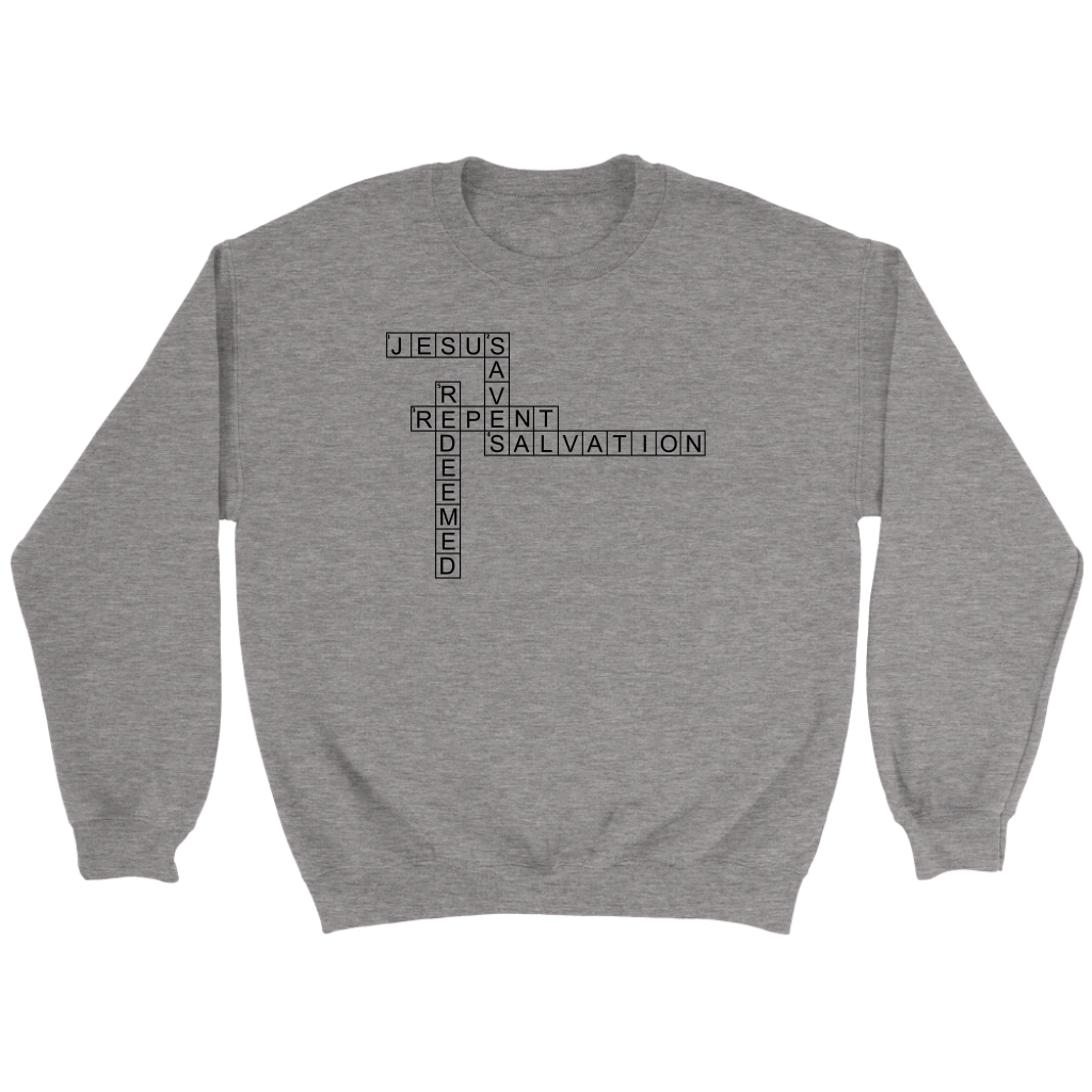 Jesus Crossword Puzzle Crewneck Part 1