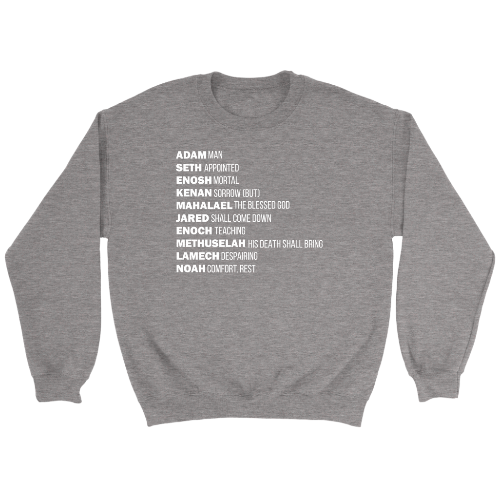 God's Plan From The Beginning Crewneck Part 2