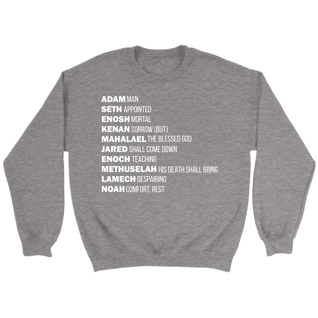 God's Plan From The Beginning Crewneck Part 2