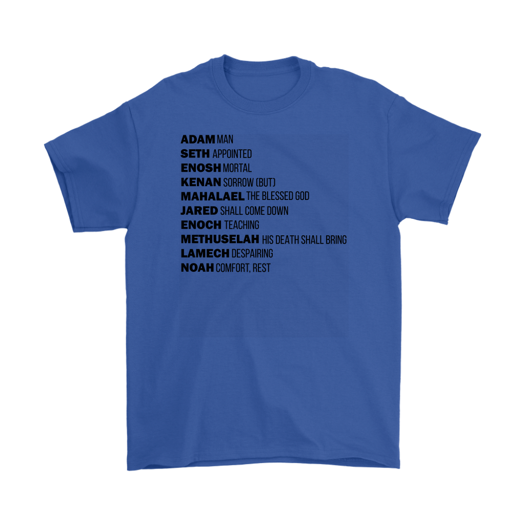 God's Plan From The Beginning Men's T-Shirt Part 1