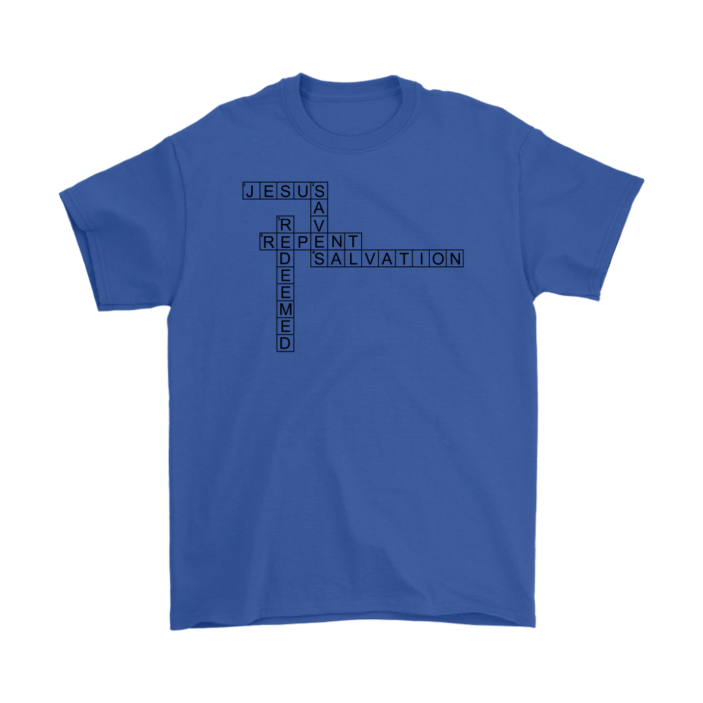 Jesus Crossword Puzzle Men's T-Shirt Part 1