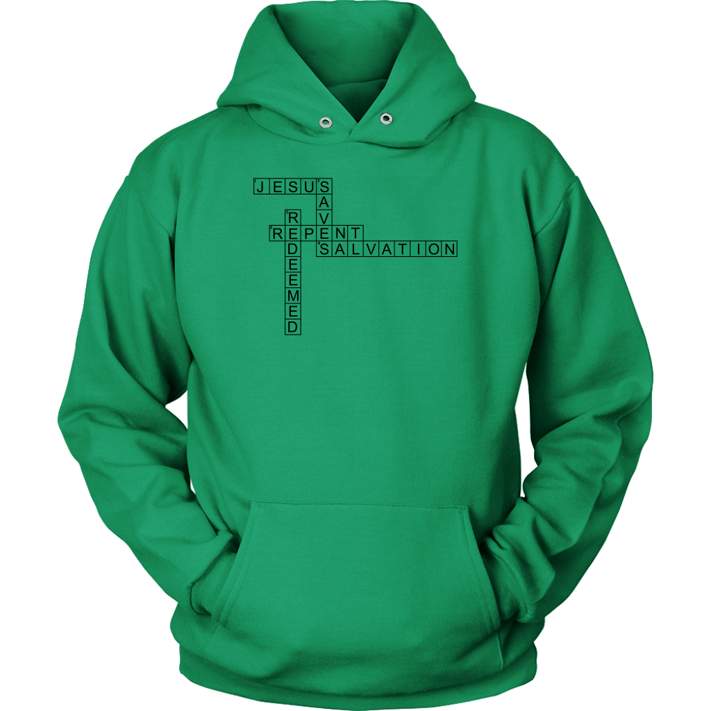 Jesus Crossword Puzzle Unisex Hoodie Part 1