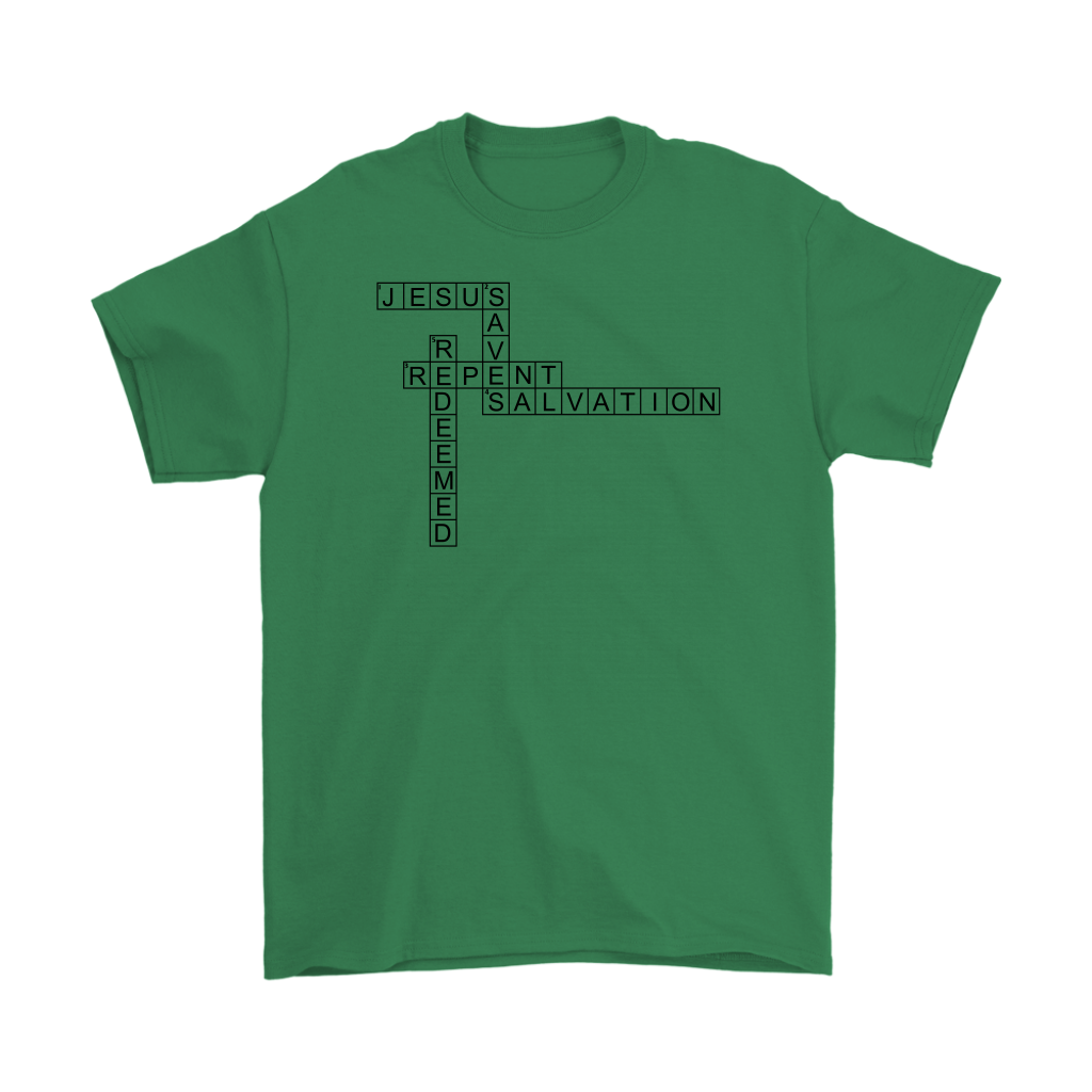 Jesus Crossword Puzzle Men's T-Shirt Part 1