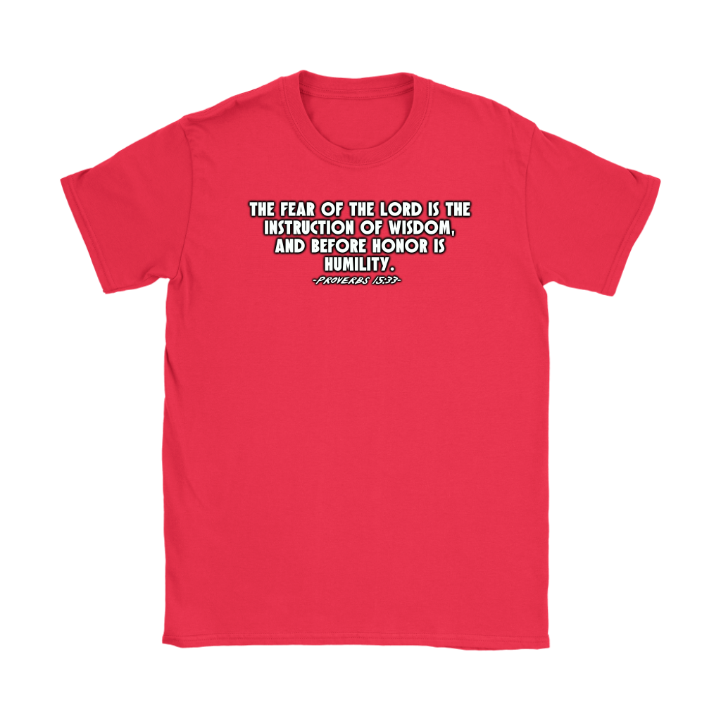 Proverbs 15:33 Women's T-Shirt Part 2