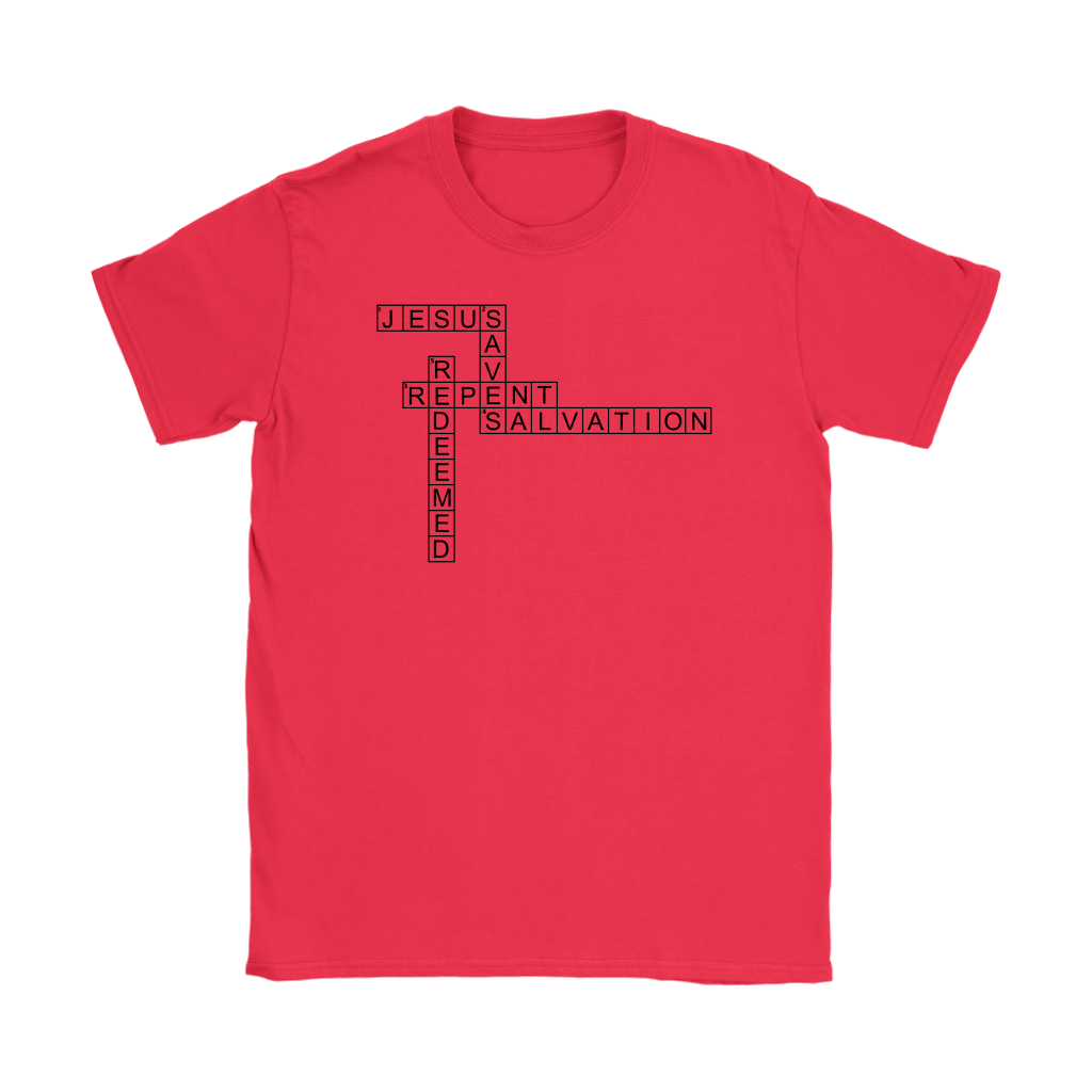 Jesus Crossword Puzzle Women's T-Shirt Part 1