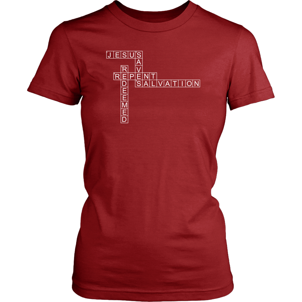 Jesus Crossword Puzzle Women's T-Shirt Part 2