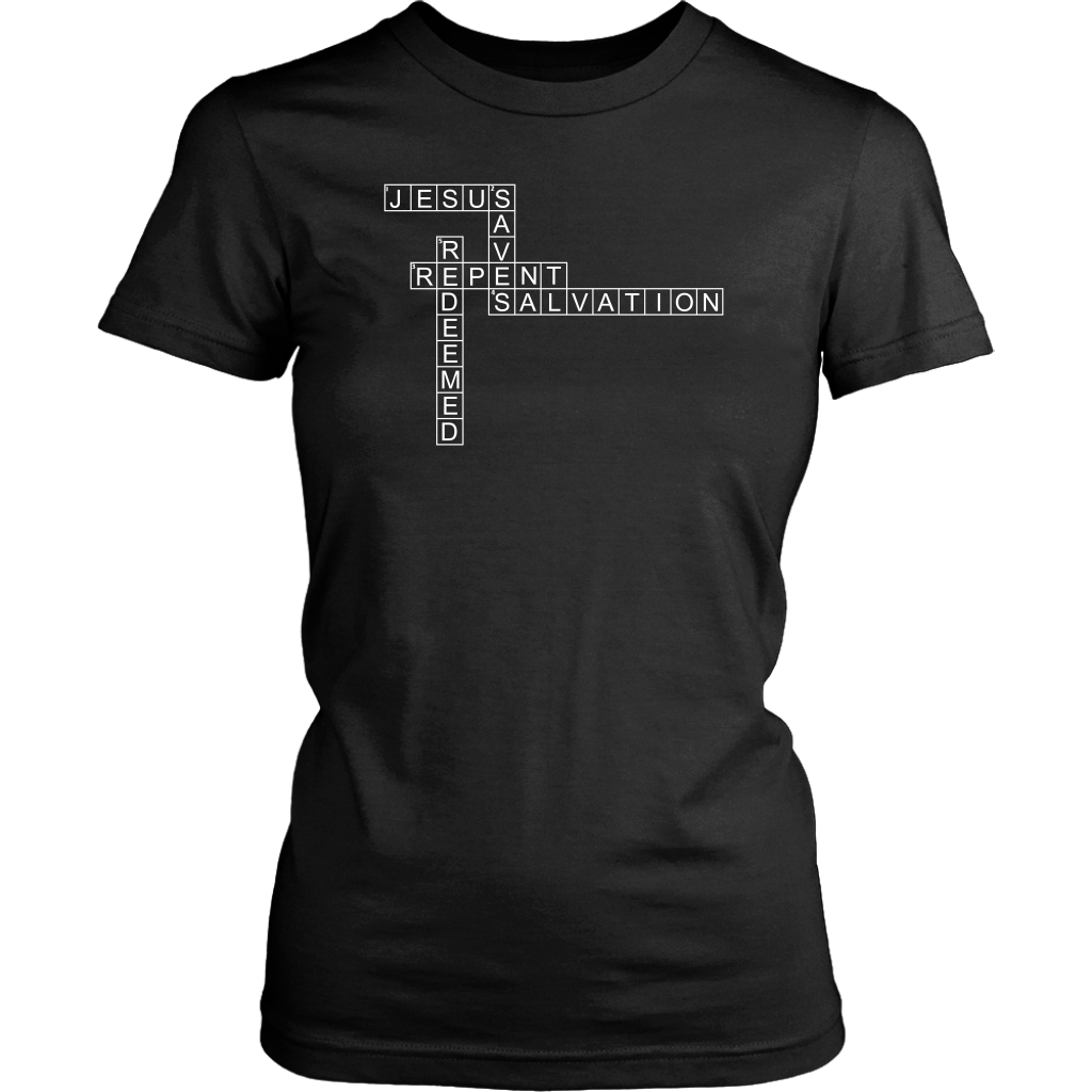 Jesus Crossword Puzzle Women's T-Shirt Part 2