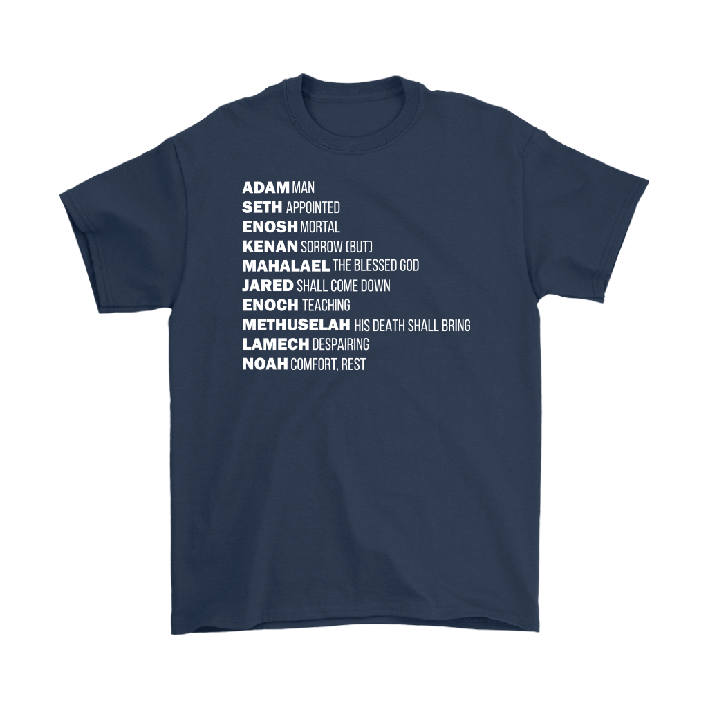 God's Plan From The Beginning Men's T-Shirt Part 1