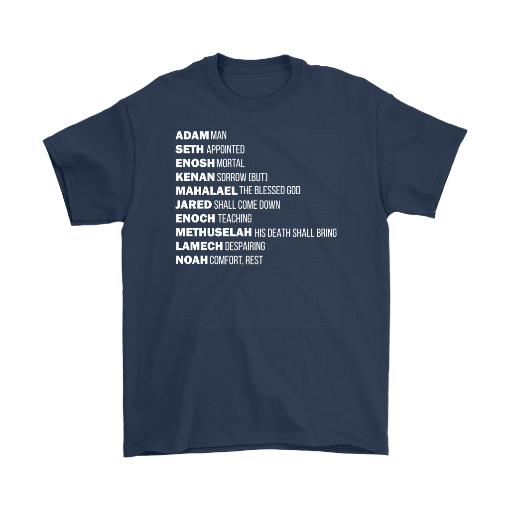 God's Plan From The Beginning Men's T-Shirt Part 2