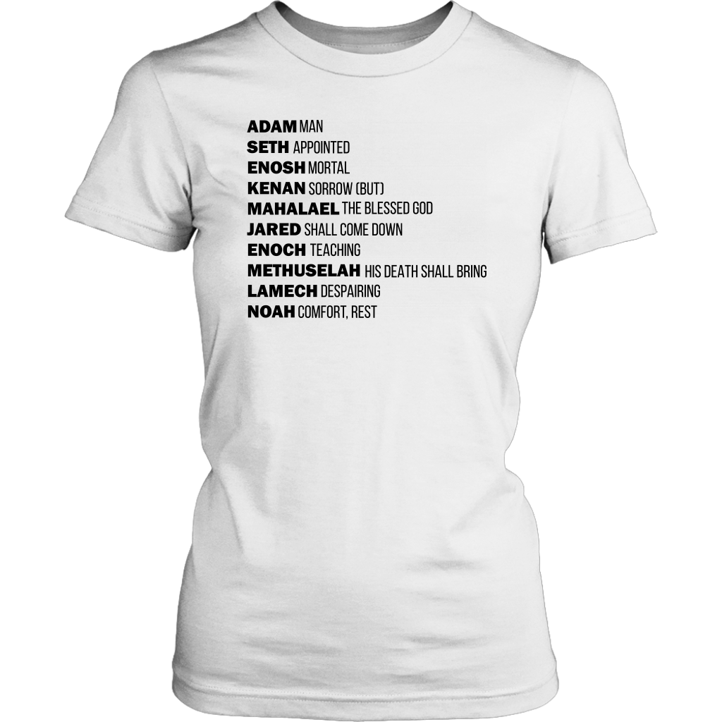 God's Plan From The Beginning Women's T-Shirt Part 1