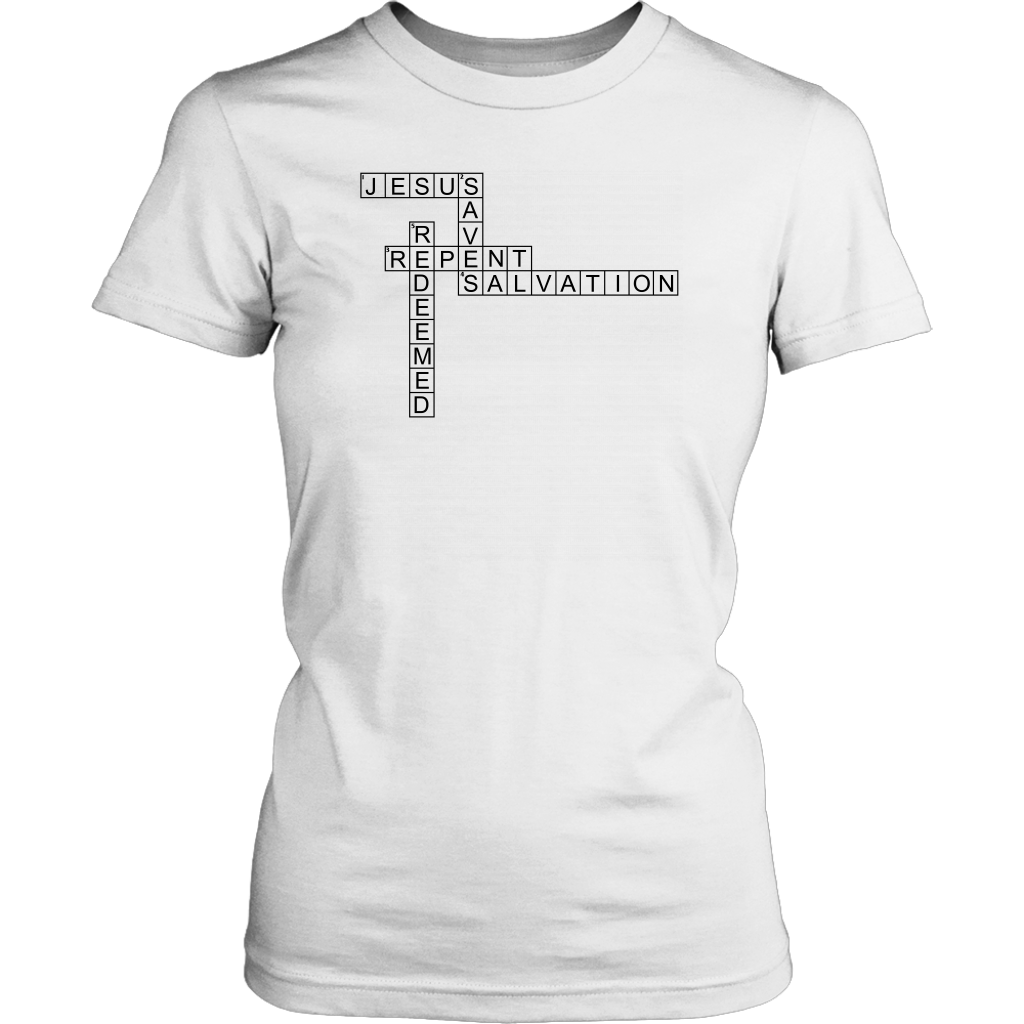 Jesus Crossword Puzzle Women's T-Shirt Part 1