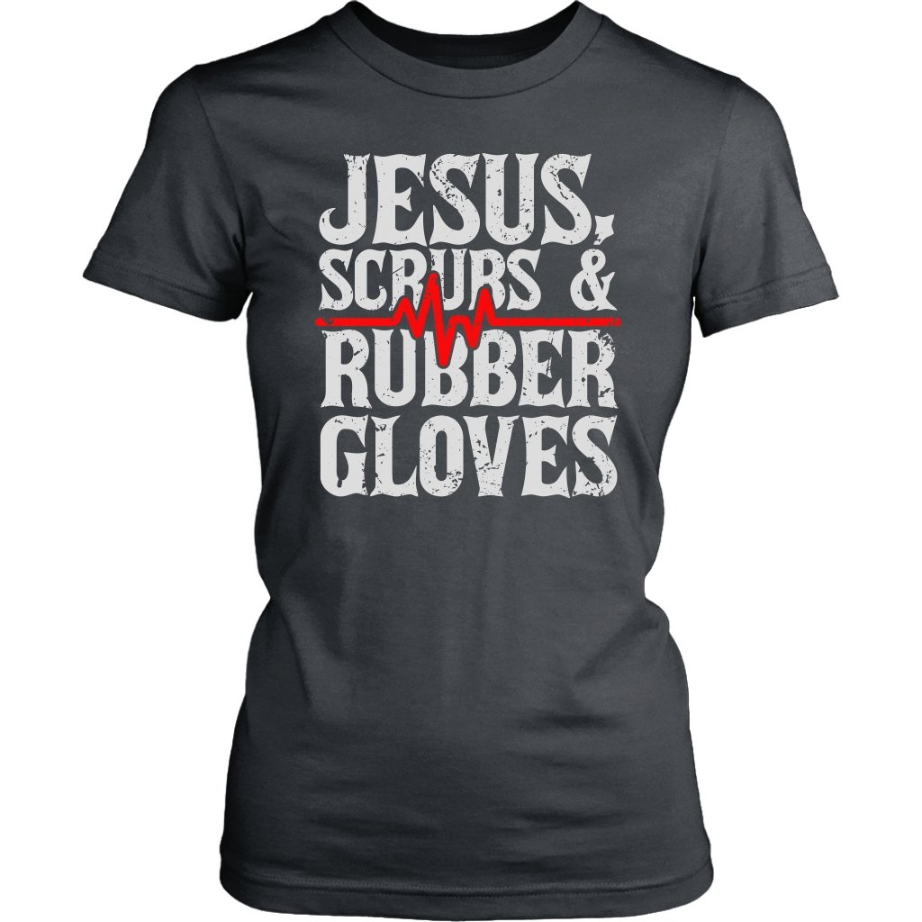 Jesus, Scrubs & Rubber Gloves Women's T-Shirt Part 1