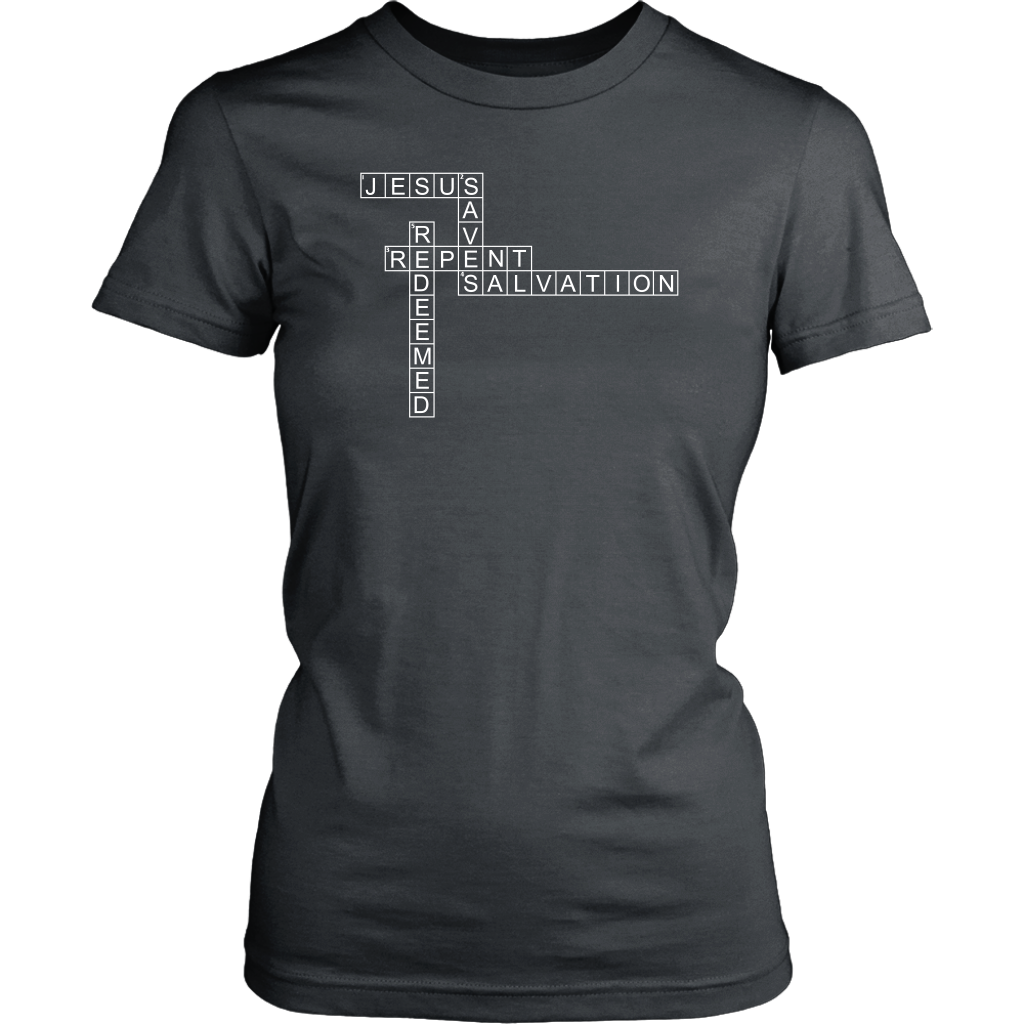 Jesus Crossword Puzzle Women's T-Shirt Part 2