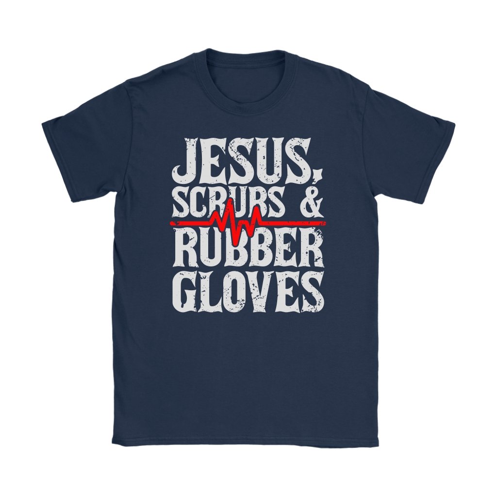 Jesus, Scrubs & Rubber Gloves Women's T-Shirt Part 1