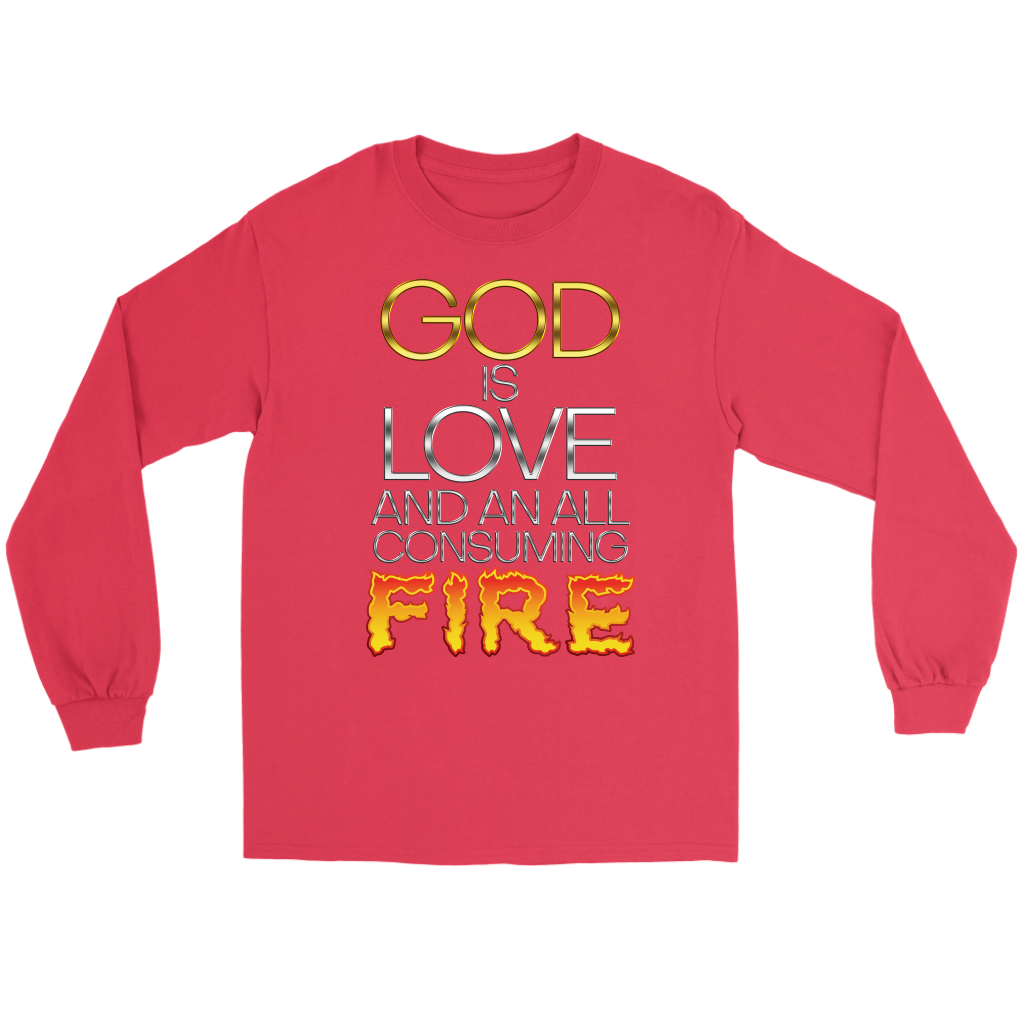 God Is Love And An All Consuming Fire Men's T-Shirt