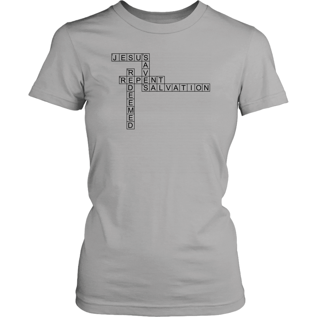 Jesus Crossword Puzzle Women's T-Shirt Part 1