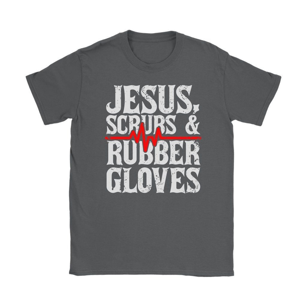 Jesus, Scrubs & Rubber Gloves Women's T-Shirt Part 1