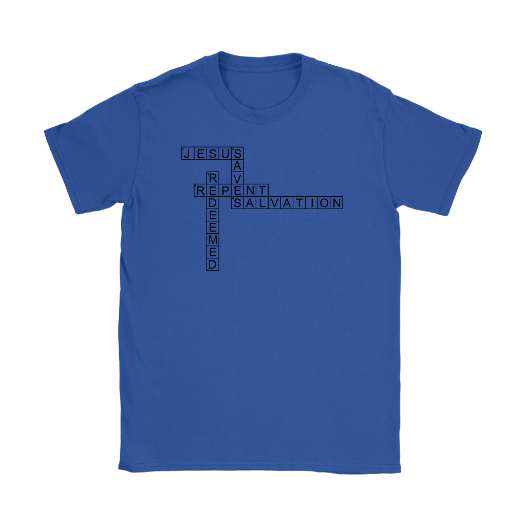 Jesus Crossword Puzzle Women's T-Shirt Part 1