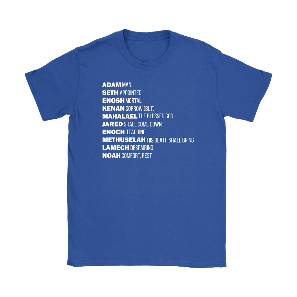 God's Plan From The Beginning Women's T-Shirt Part 2