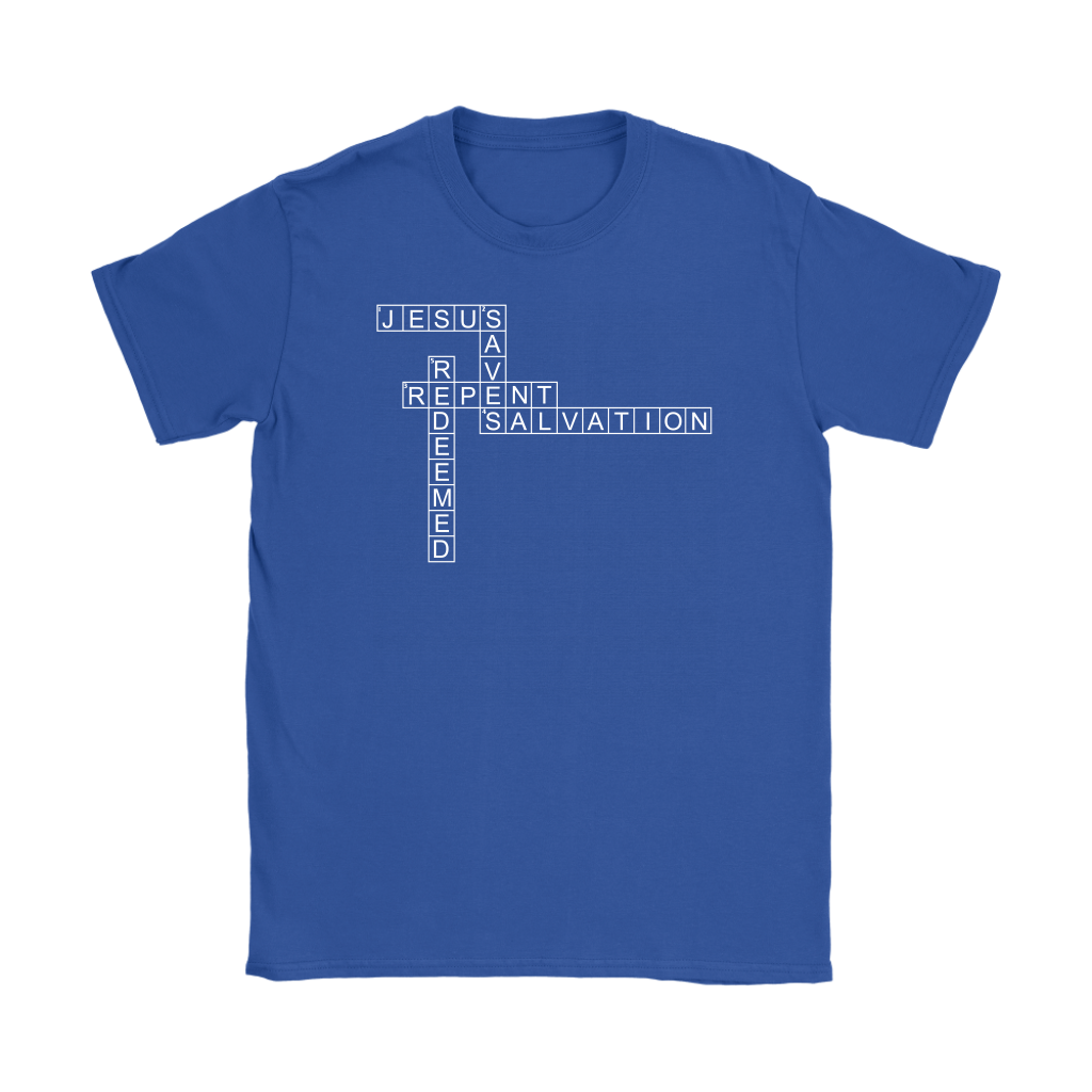 Jesus Crossword Puzzle Women's T-Shirt Part 2