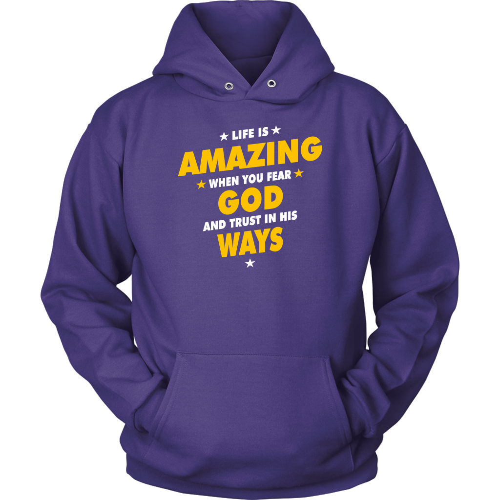 Life Is Amazing When You Fear God Unisex Hoodie Part 2