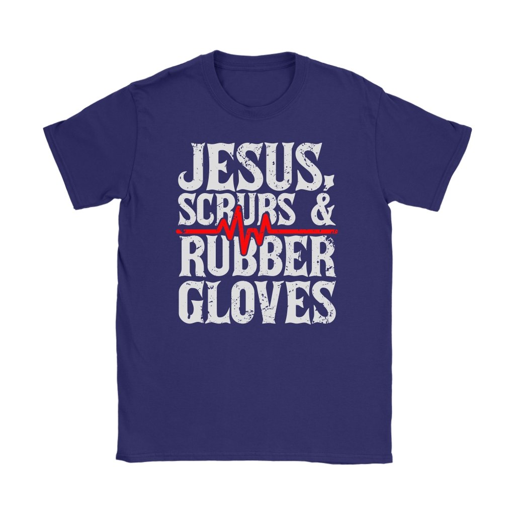 Jesus, Scrubs & Rubber Gloves Women's T-Shirt Part 1