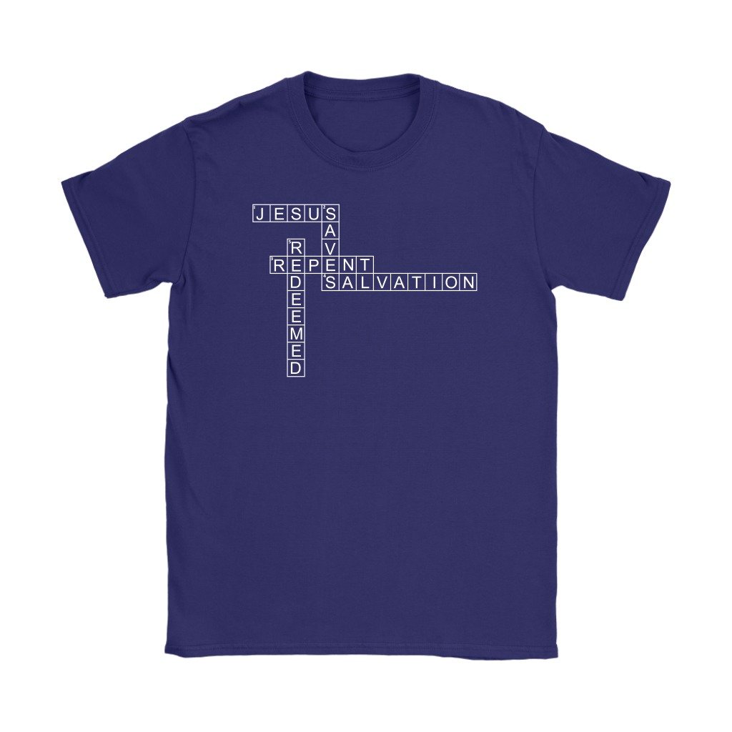 Jesus Crossword Puzzle Women's T-Shirt Part 2