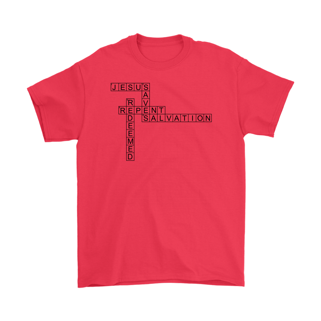 Jesus Crossword Puzzle Men's T-Shirt Part 1