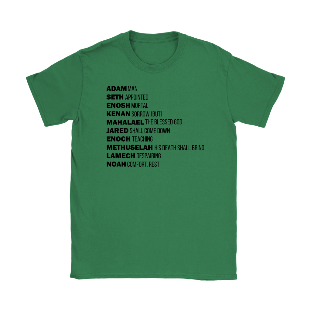 God's Plan From The Beginning Women's T-Shirt Part 1