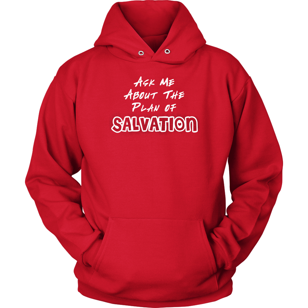 Ask Me About The Plan of Salvation Unisex Hoodie Part 2