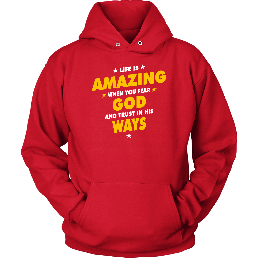 Life Is Amazing When You Fear God Unisex Hoodie Part 2